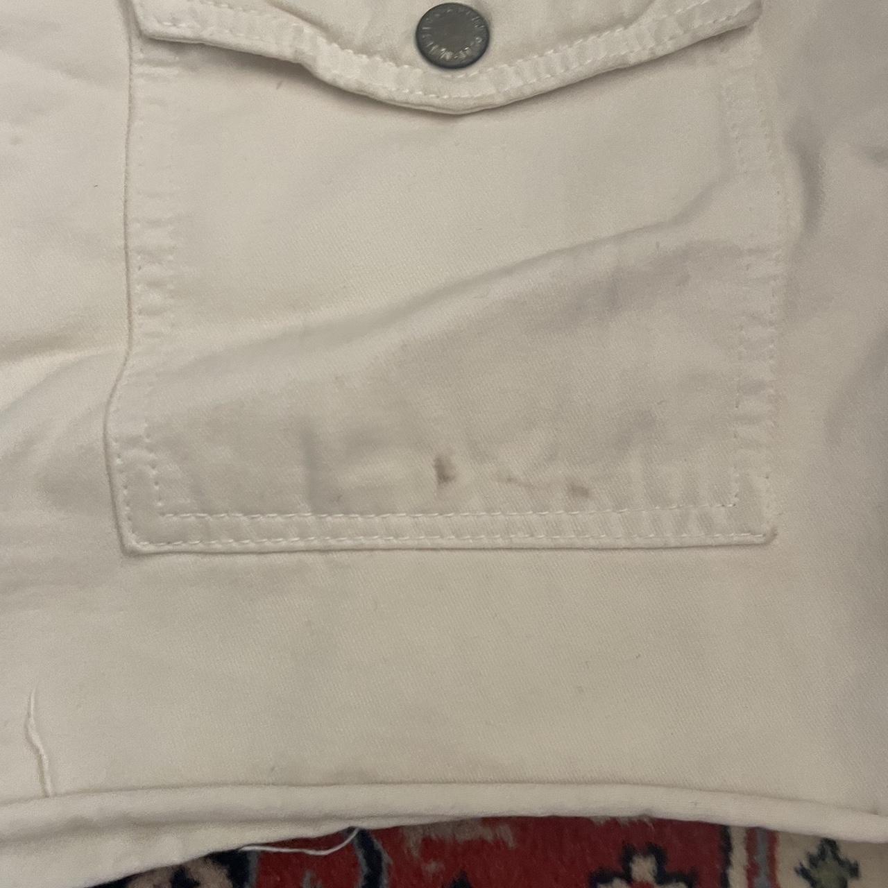 Cream/white brandy Melville cargo mini skirt, well... Depop