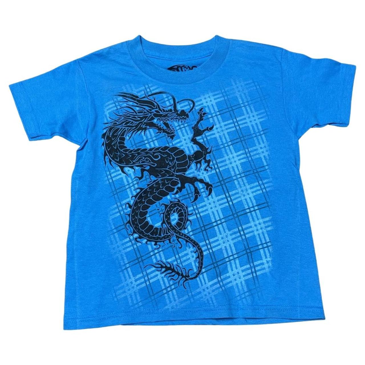 Hybrid Apparel Blue and Navy T-shirt
