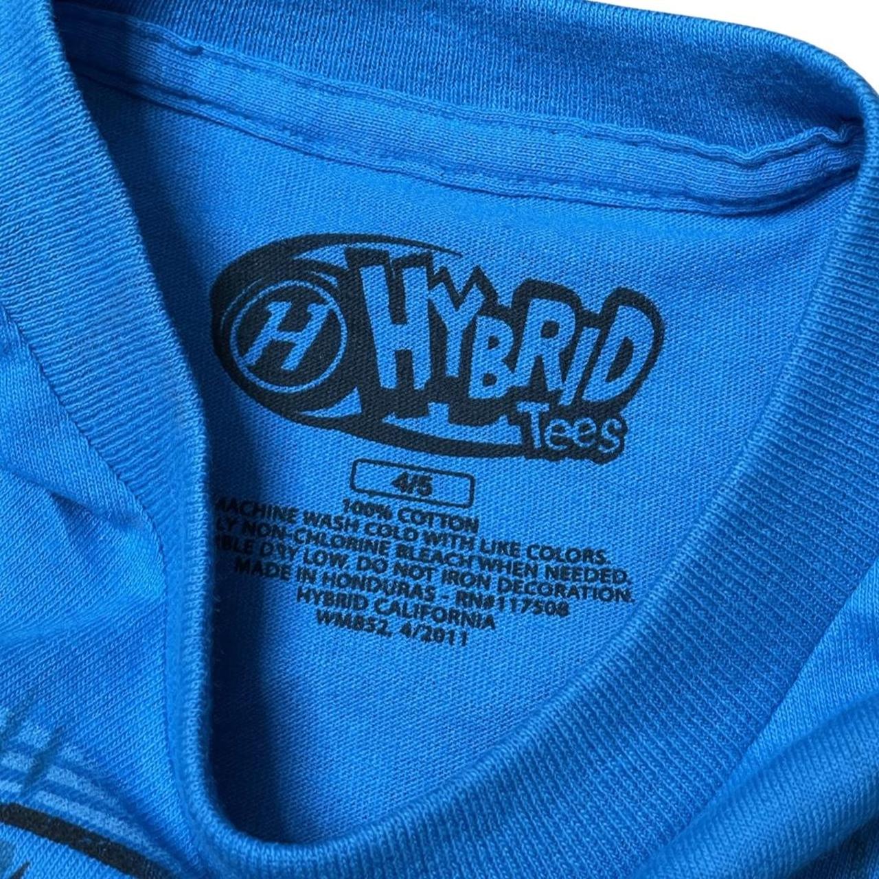 Hybrid Apparel Blue and Navy T-shirt (2)
