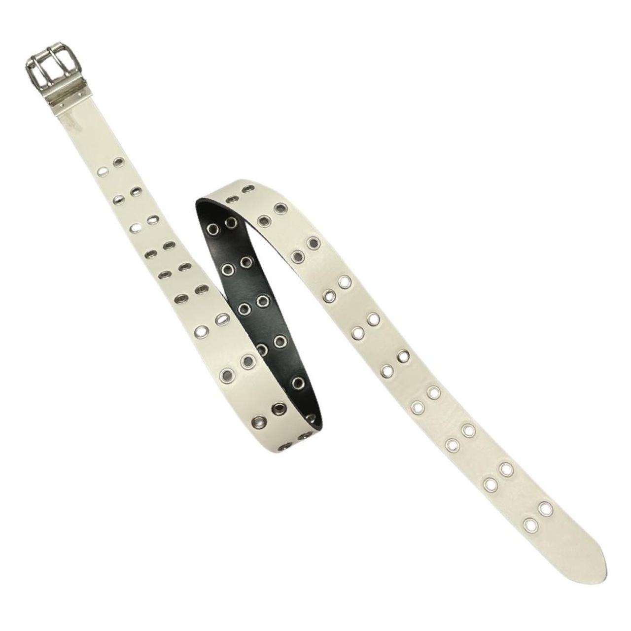 Hot Topic Men's Black and White Belt Depop