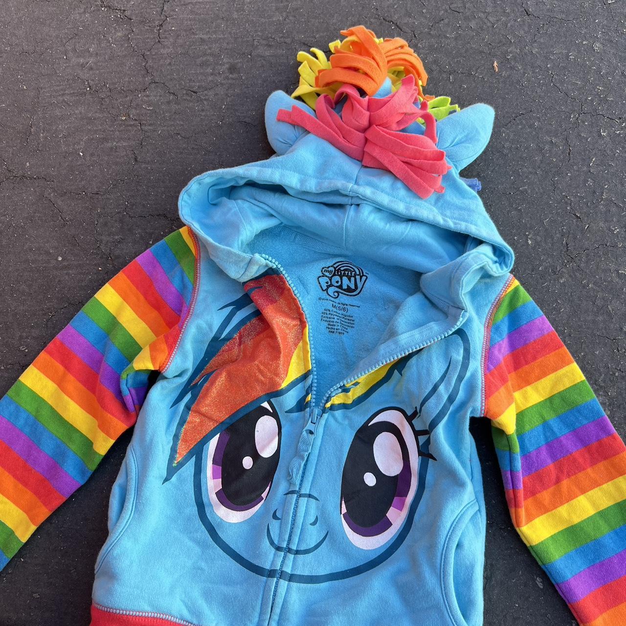 My Little Pony Rainbow hotsell Dash Hoodie M (5/6), Blue Multi