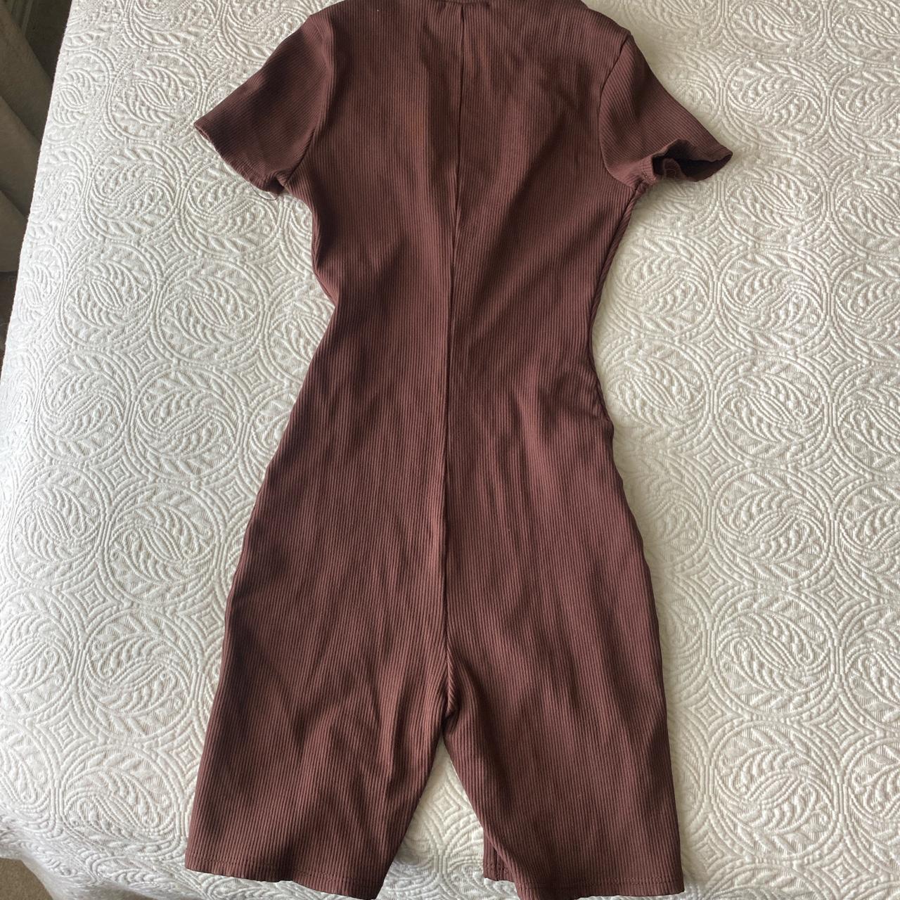 Naked Wardrobe Women S Brown Playsuit Romper Depop