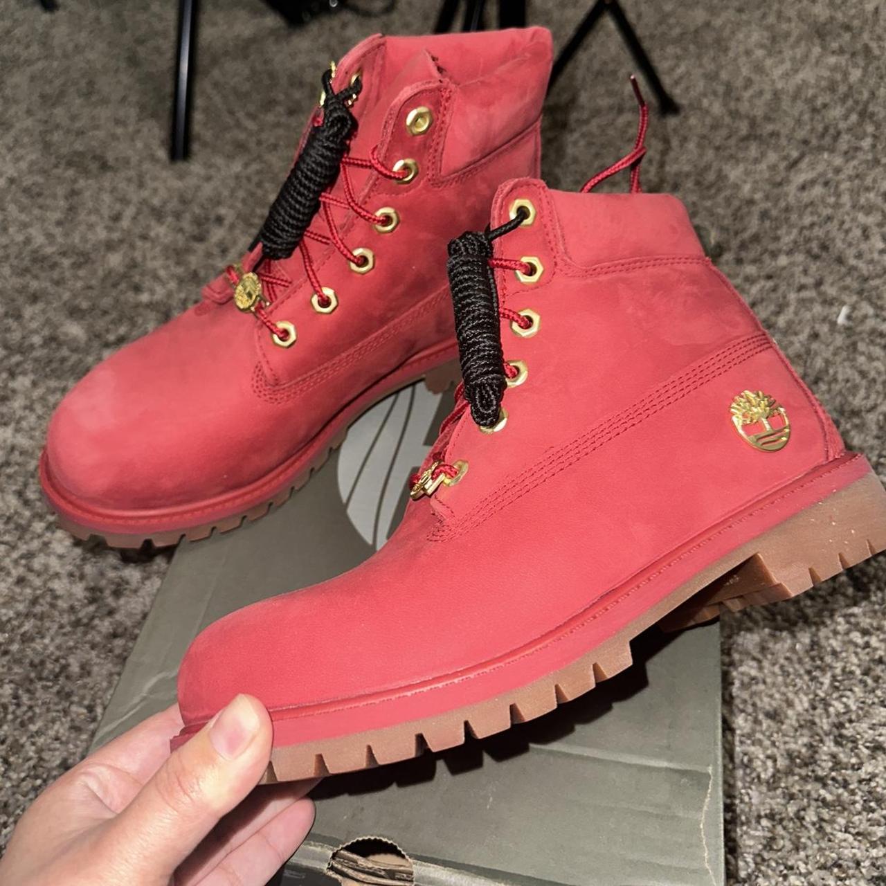 red timberlands brand new size 4.5 kids