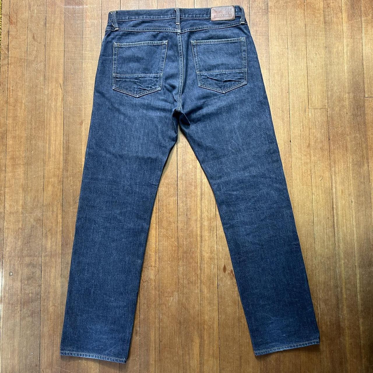 Men's Navy and Blue Jeans | Depop