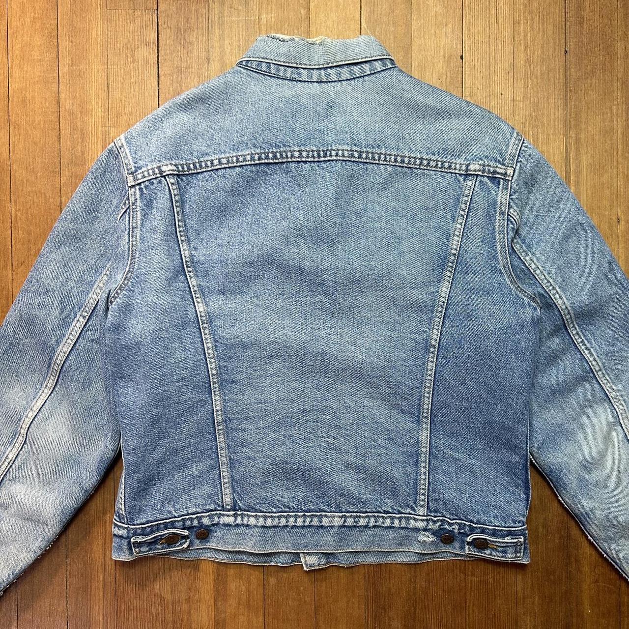 Vintage Perfectly Distressed Levi’s Trucker Jacket... - Depop