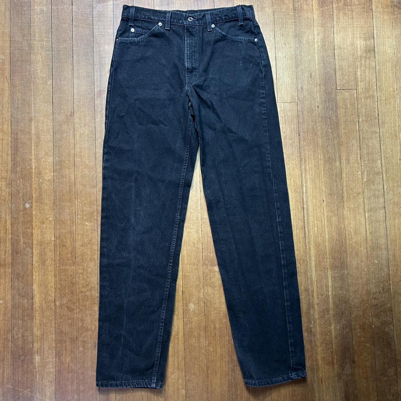 Vintage Levi’s 555 Black 34x36 Orange Tab Jeans USA...