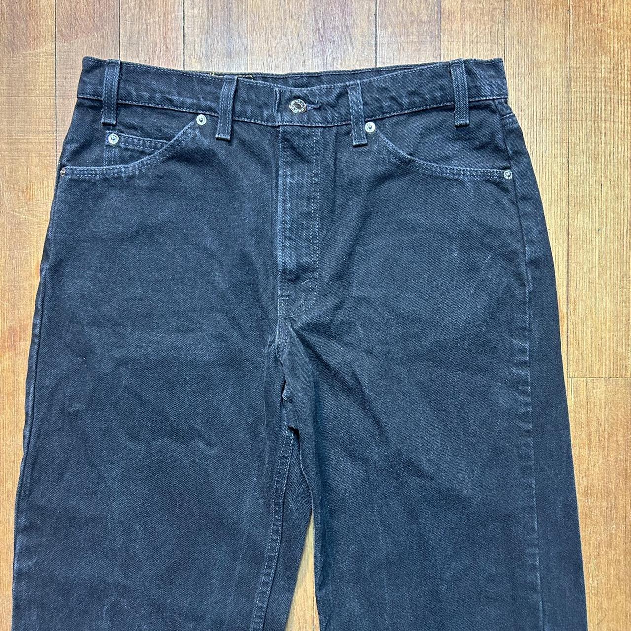 Vintage Levi’s 555 Black 34x36 Orange Tab Jeans USA...