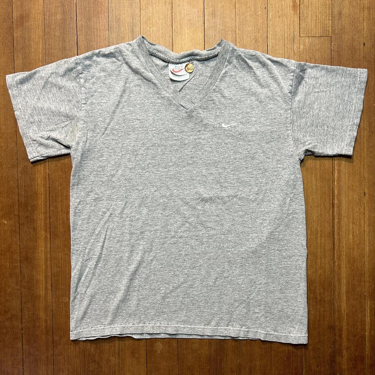 Vintage Distressed 90s VNeck Nike Tee Size S... Depop