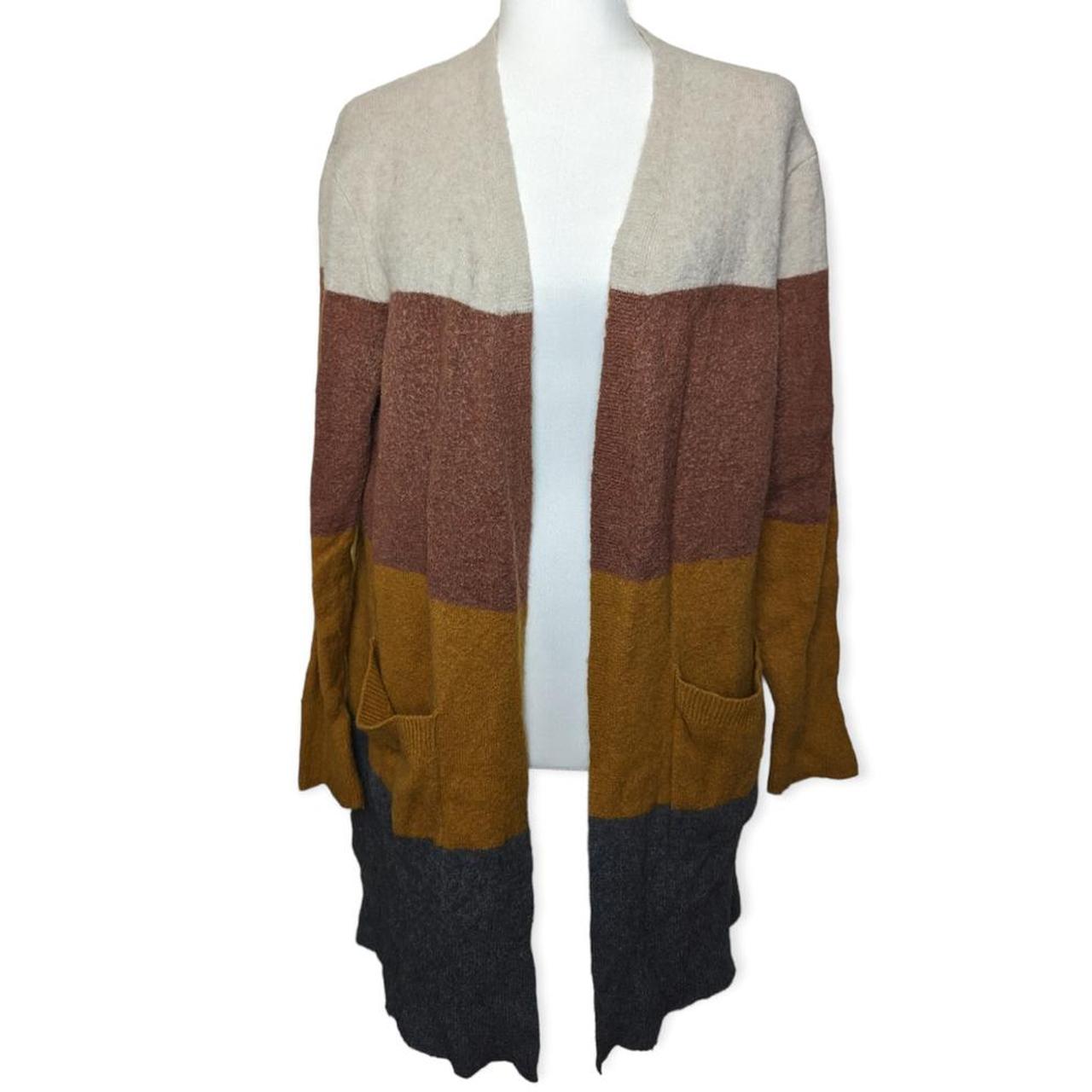 Kent colorblock deals long cardigan