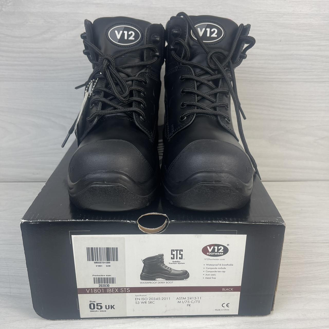 V12 Waterproof Safety Boots Metal Free Composite Toe... - Depop