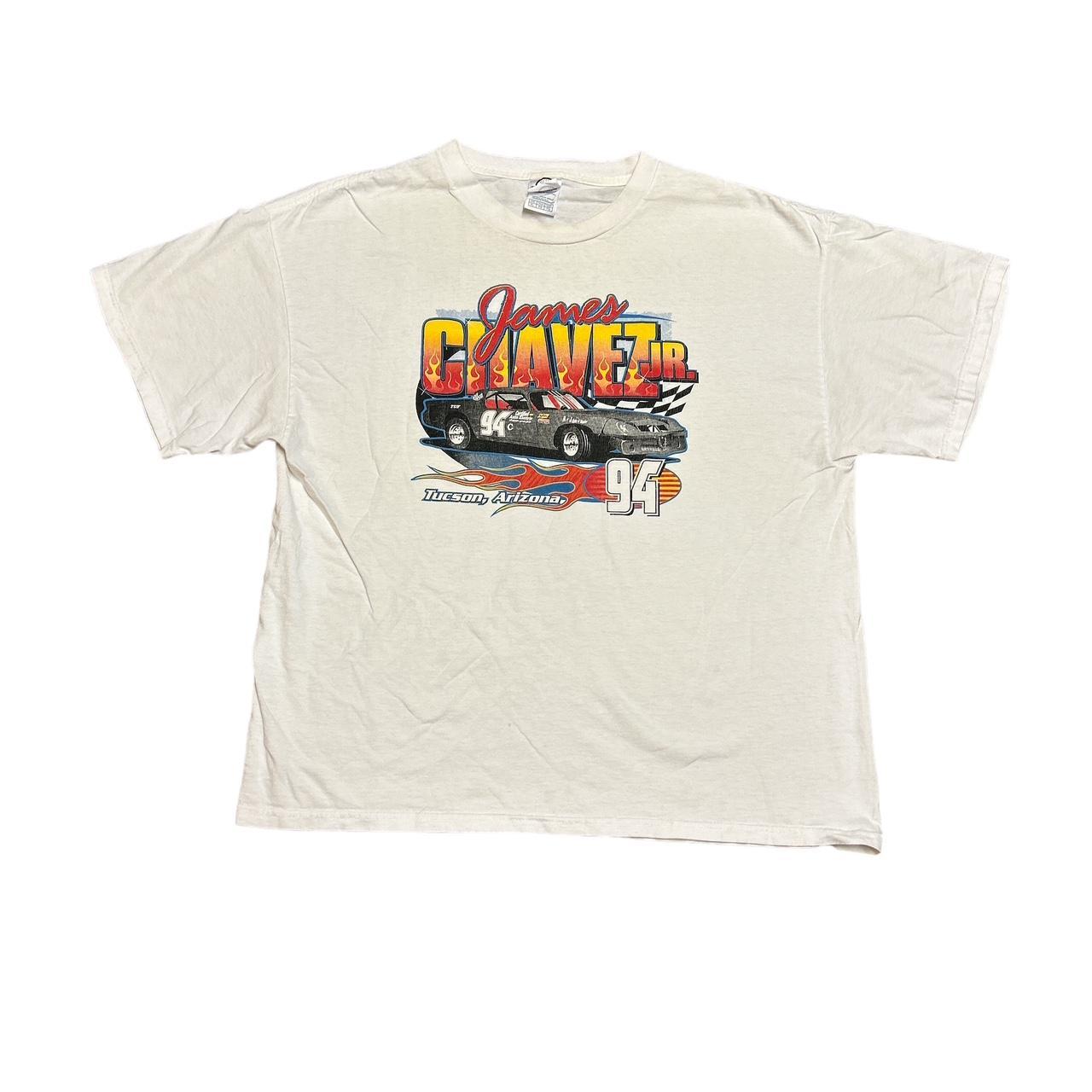 James Chavez Jr Motorsport Racing Double Sided T... - Depop