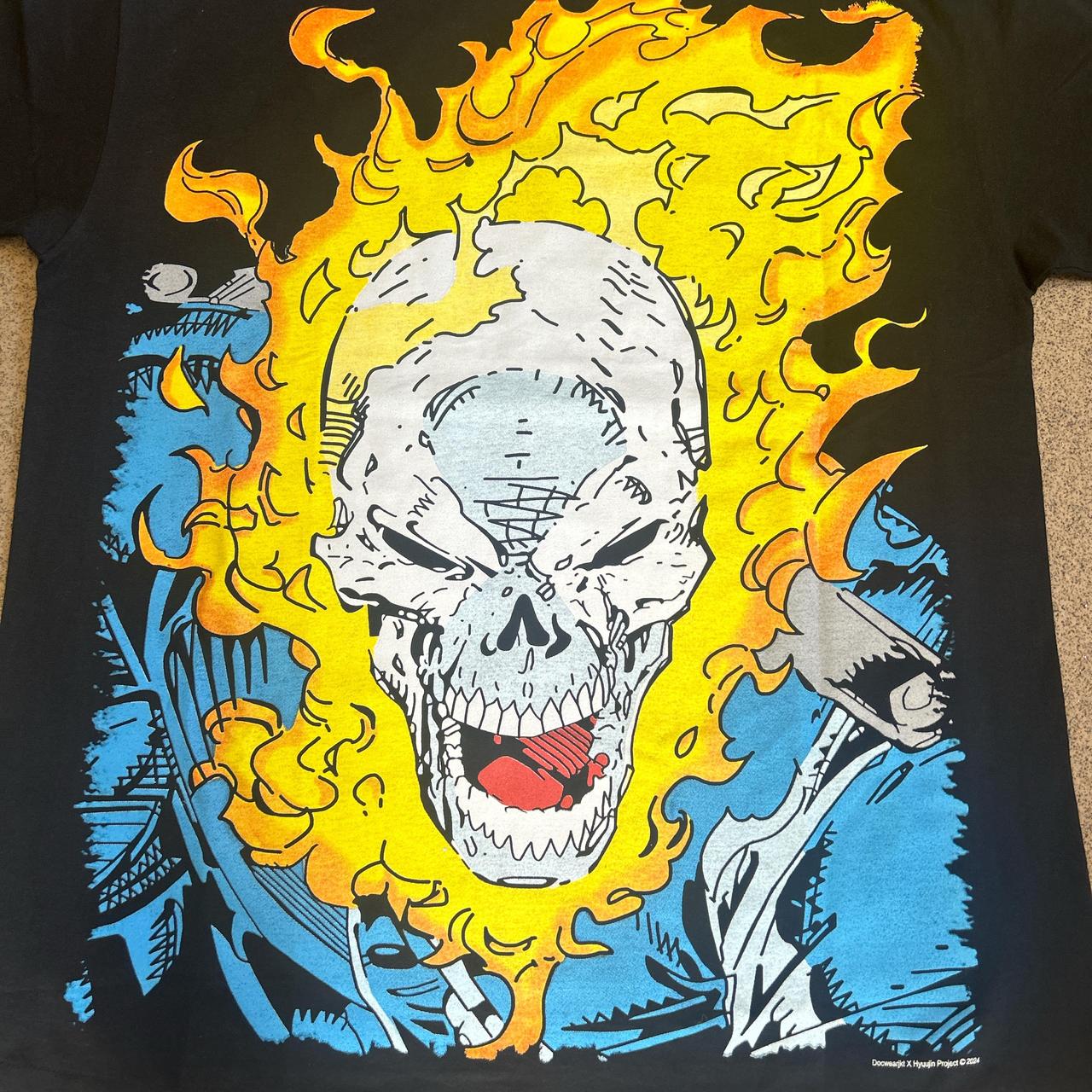 Ghost Rider/Punisher All store Over Print t shirt