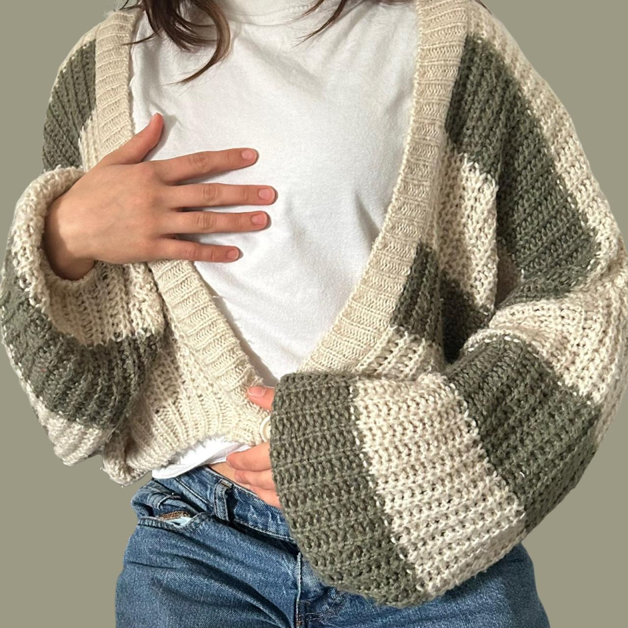 Gorgeous soft balloon sleeve striped Depop