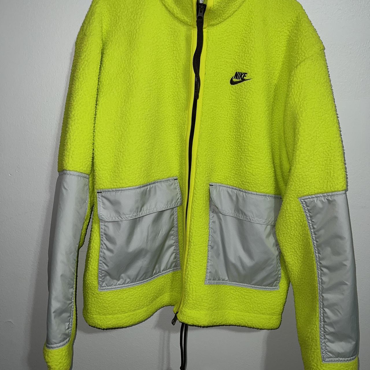 Neon yellow sale nike jacket