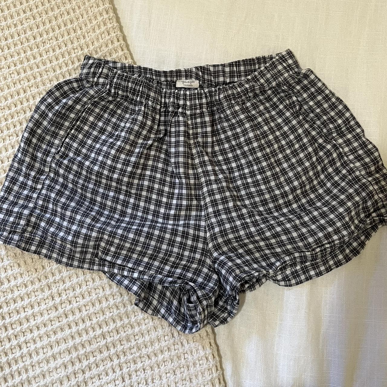 plaid brandy shorts - Depop