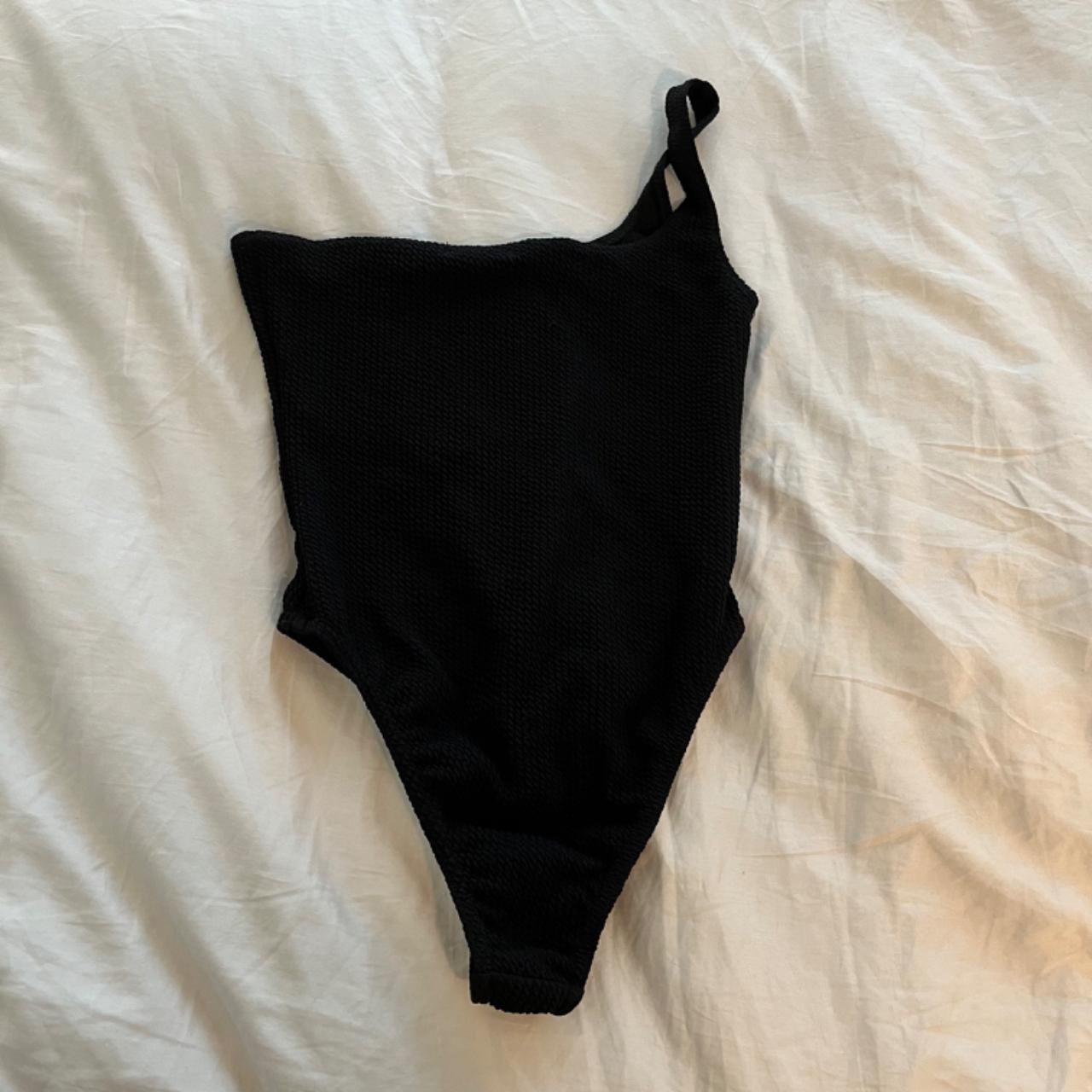 Boohoo Women's Black Swimsuitonepiece Depop