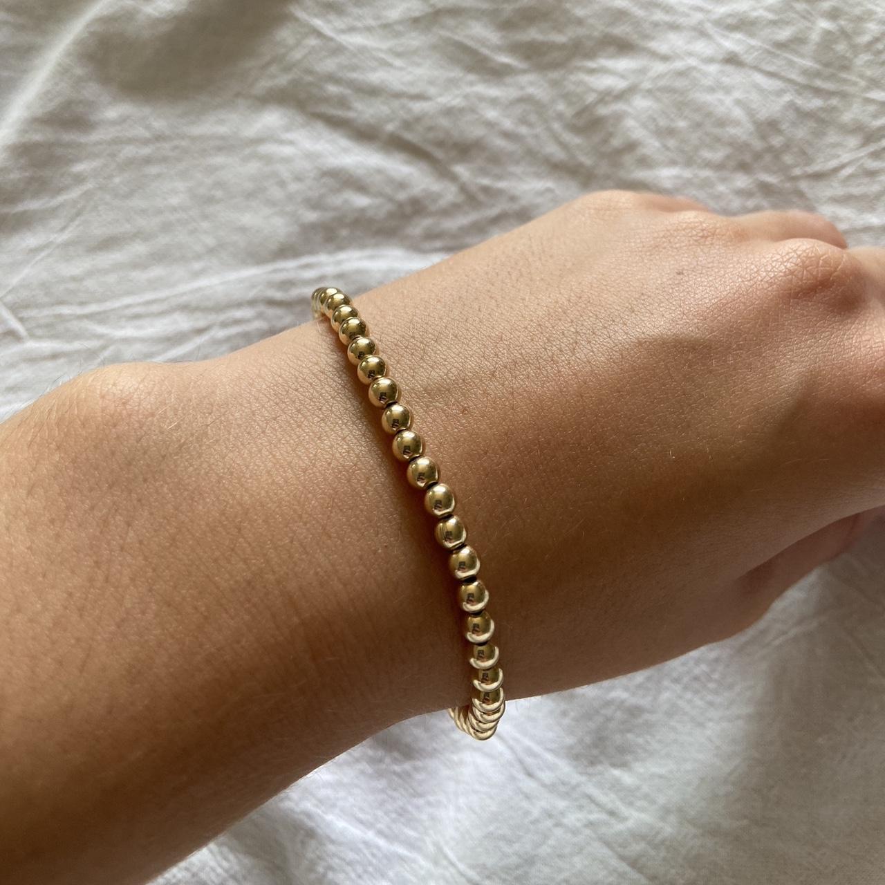 Enewton beaded gold bracelet! Too big for my wrist,... Depop