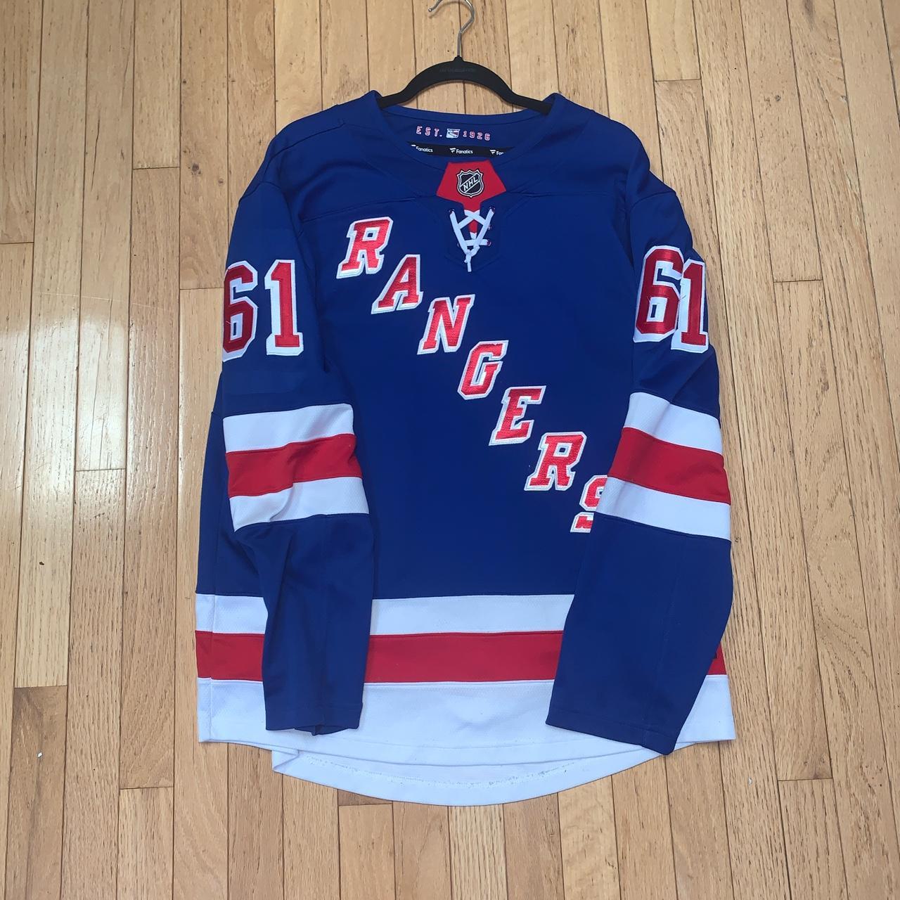 New York Rangers Rick Nash 61 Fanatics jersey size... Depop