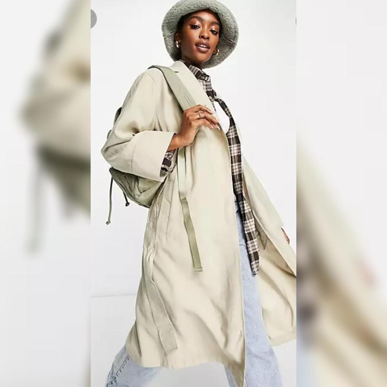 Women's Cream Coat Depop