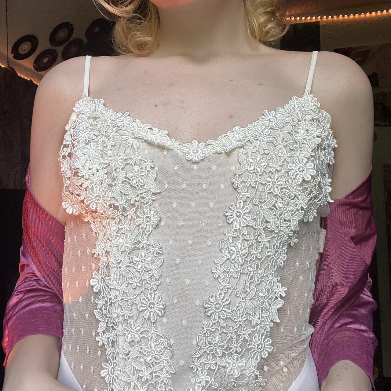 Flora Nikrooz lace see through slip dress. It is... Depop