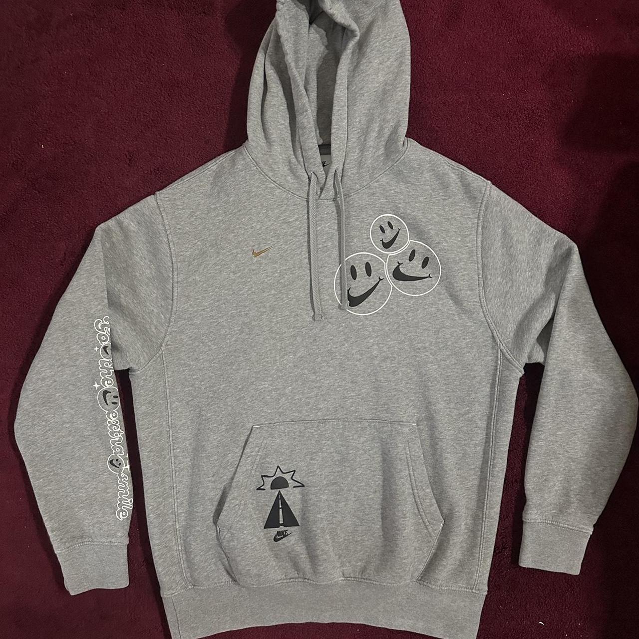 grey and gold nike hoodie