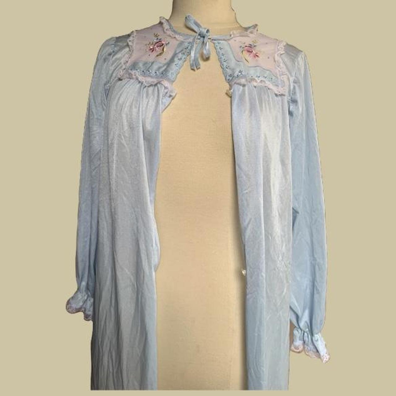 JCPenney Women's Blue and White Nightwear Depop