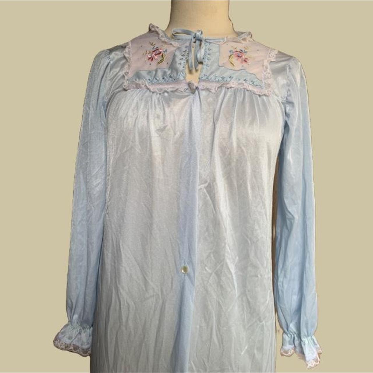 JCPenney Women's Blue and White Nightwear Depop