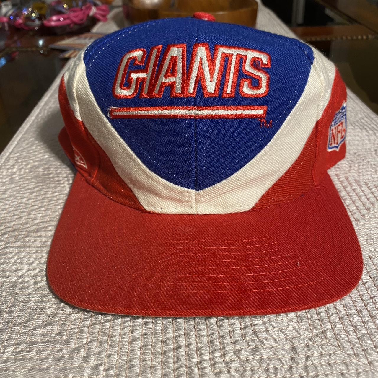 VINTAGE 90s NFL New York Giants Snap Back Hat Youth - Depop