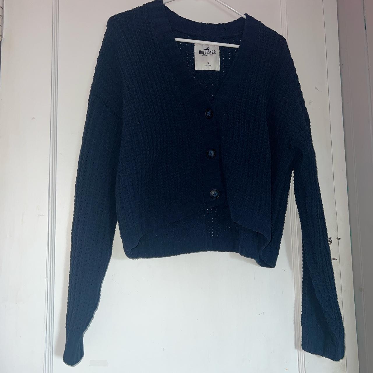 Hollister Button Knitted Sweater / Cardigan -... - Depop