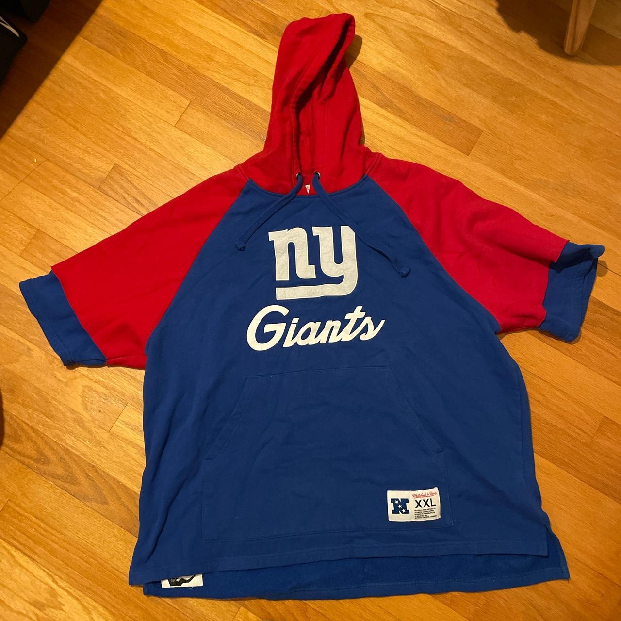 NY Giants Mitchell & Ness short sleeve pullover