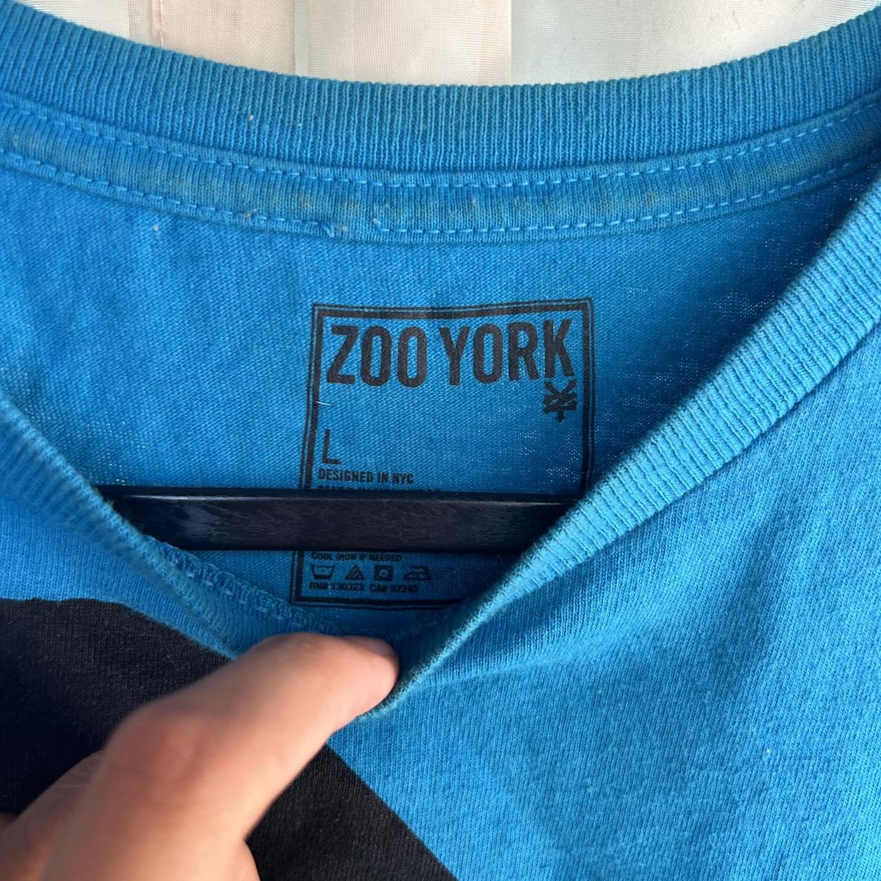 dope 2000s style ZOOYORK double sided graphic... Depop