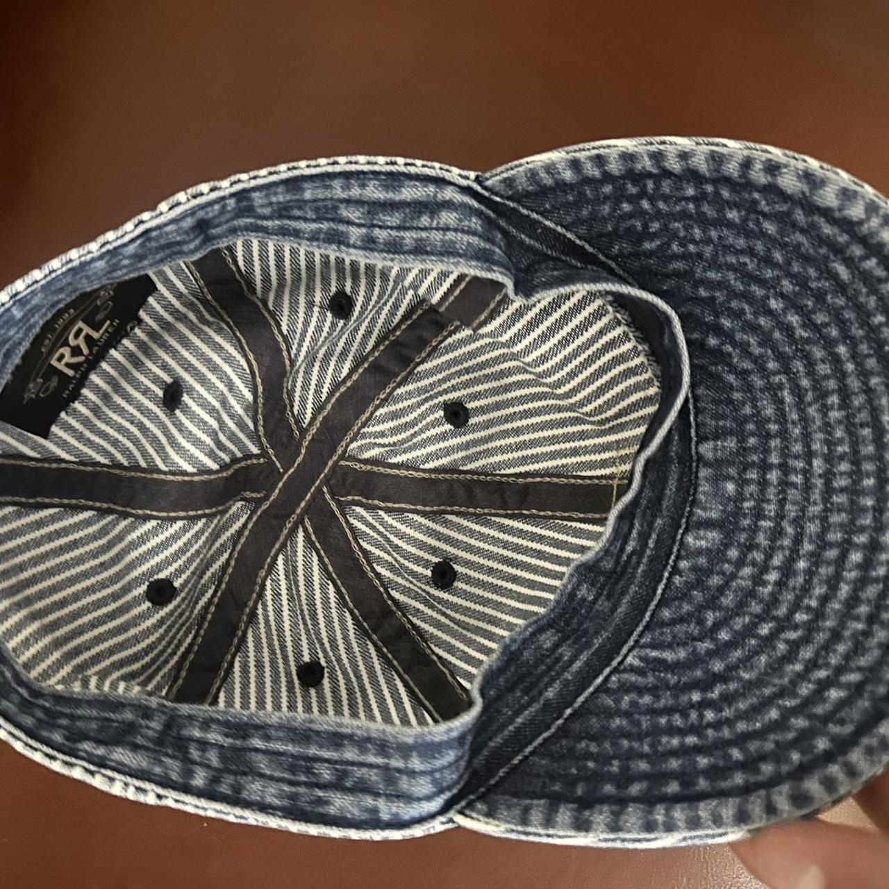 RRL Ralph Lauren CAP　ネイビー系 Ralph Lauren RRL Double RL Indigo Denim Cap Fitted Hat Adult
