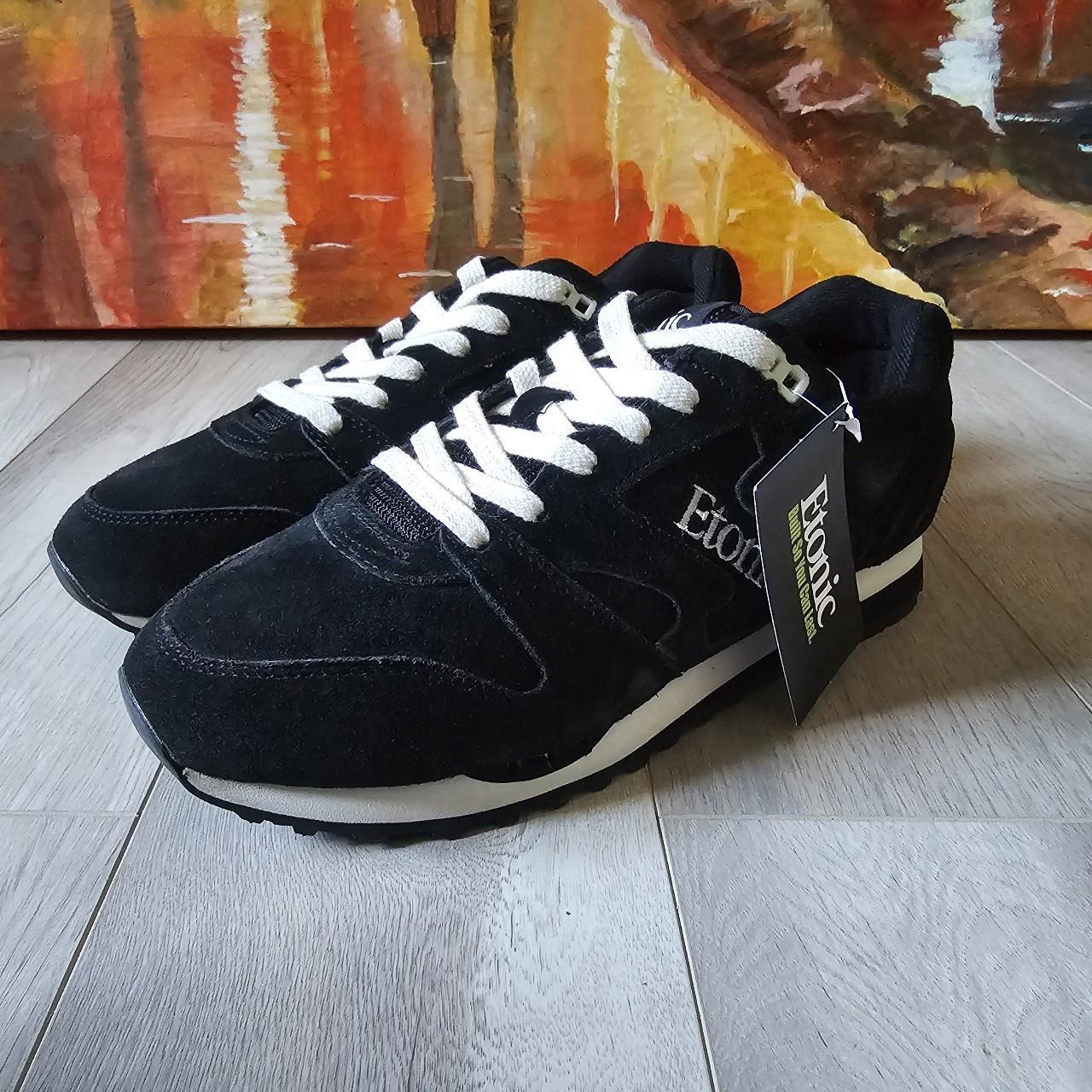 Vintage Etonic Black Trans Am Trainer size 9.5.... - Depop