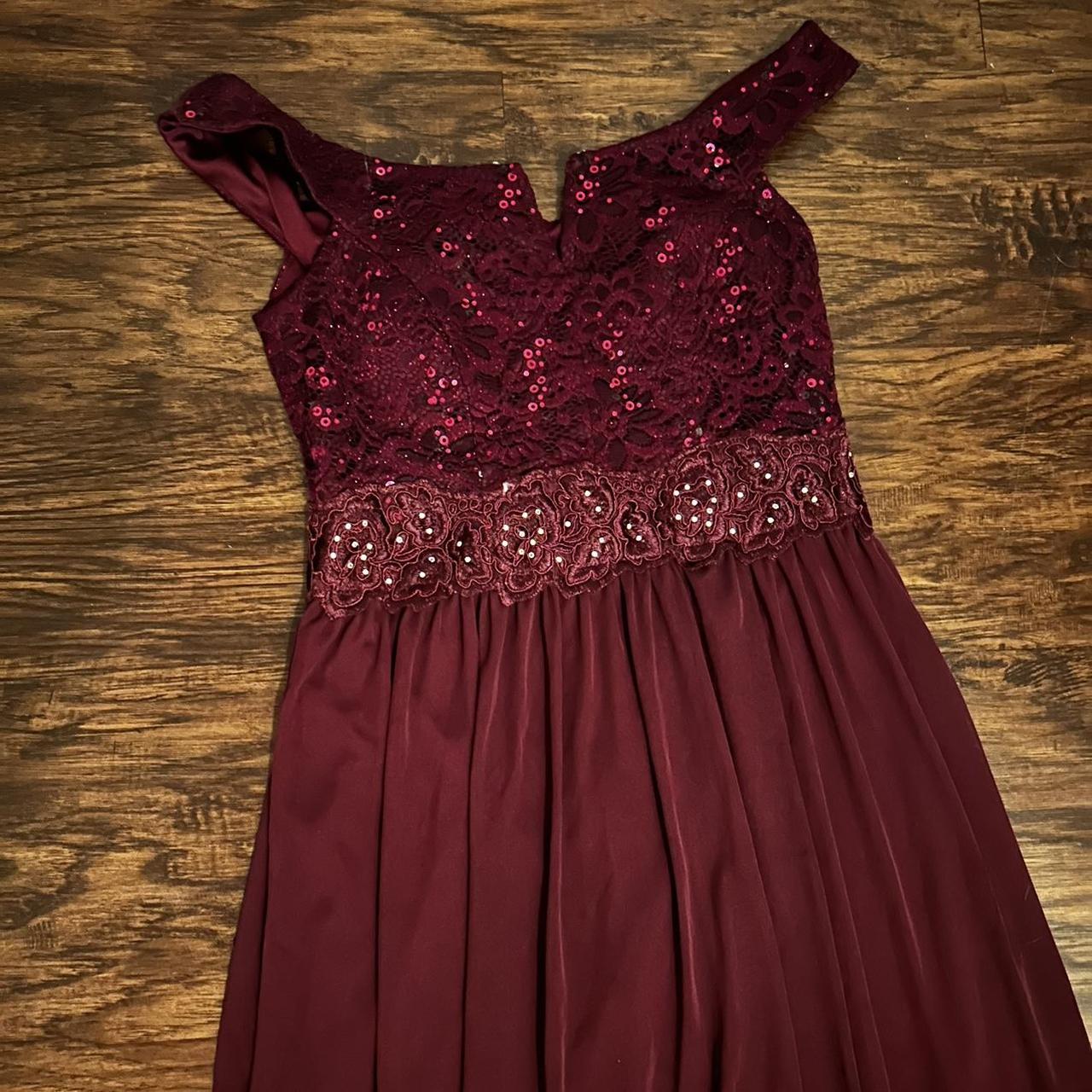 F19328 dress clearance wine