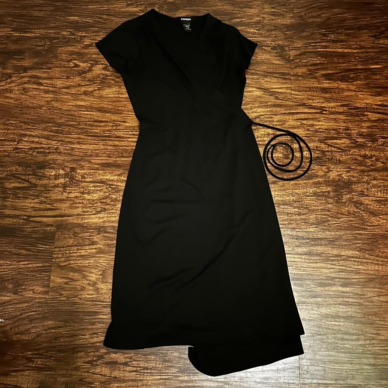 Express black 2024 wrap dress