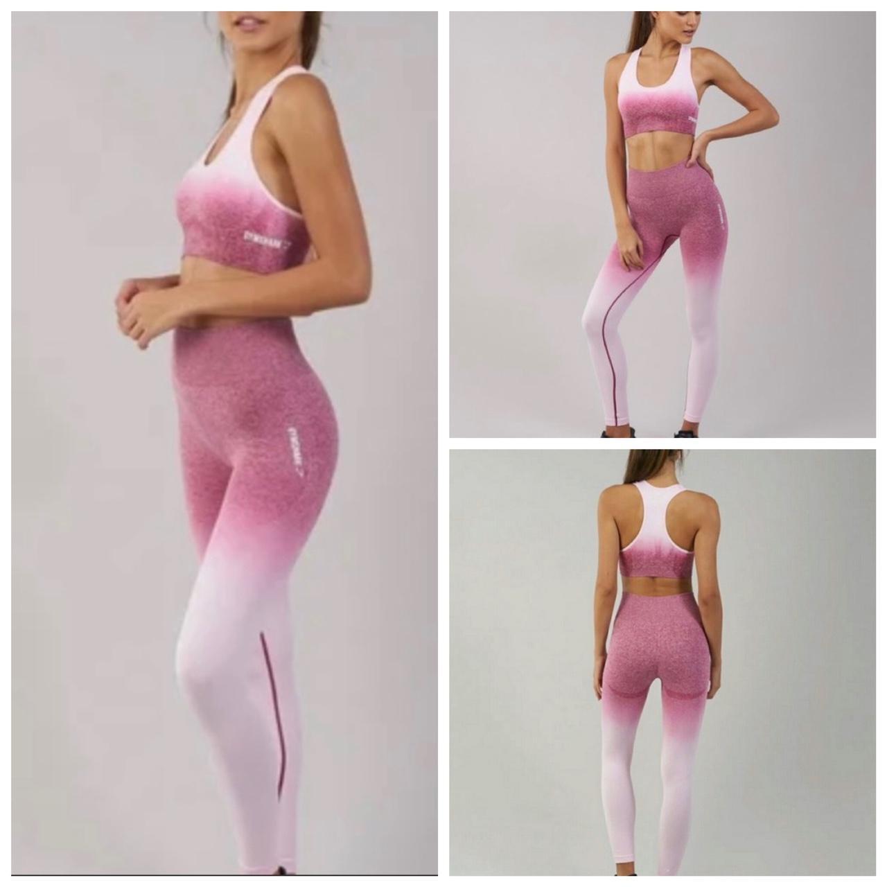 Gymshark Pink Ombre Seamless Leggings. New with - Depop