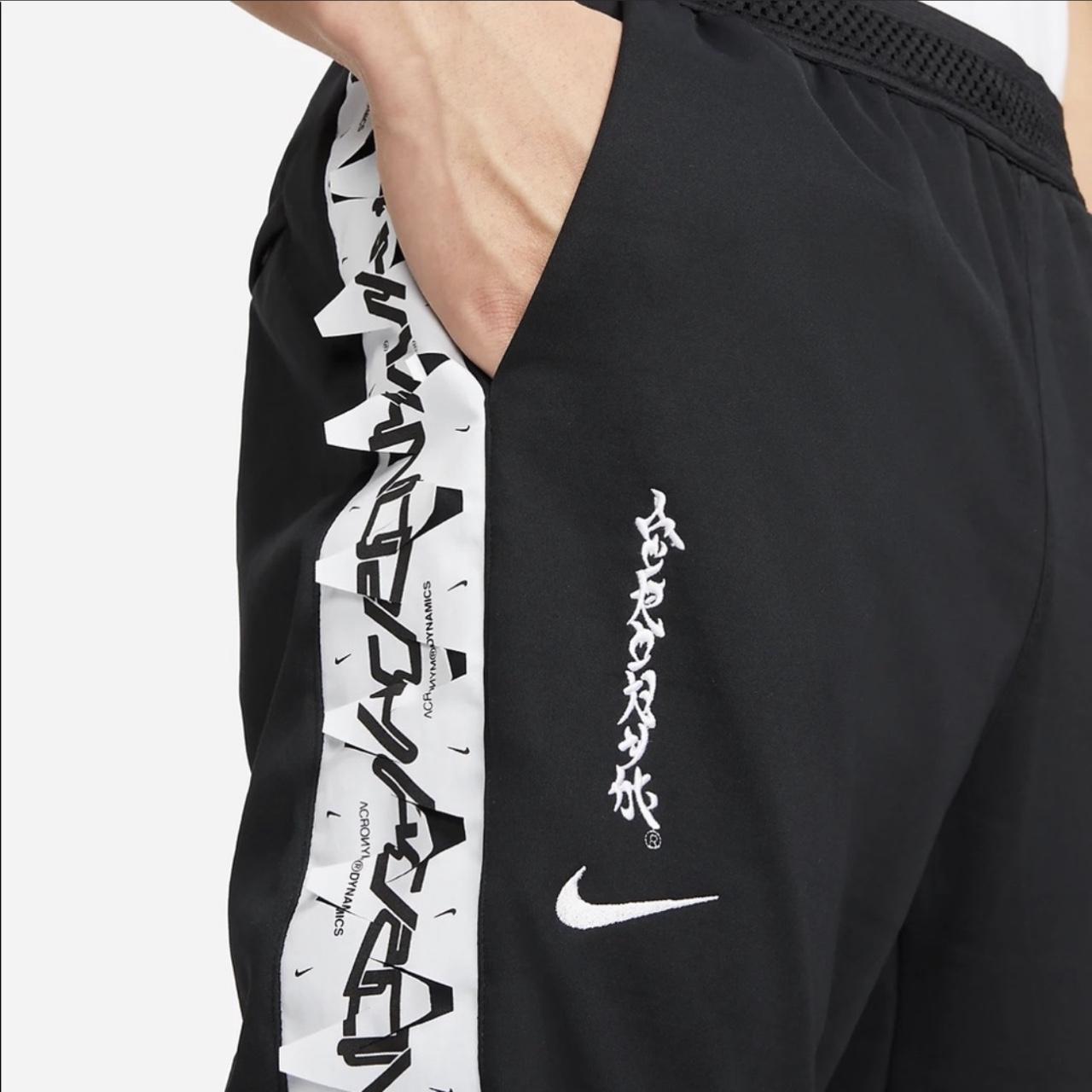 Nike x ACRONYM Therma-FIT Knit Pants 'Black/White In | Depop