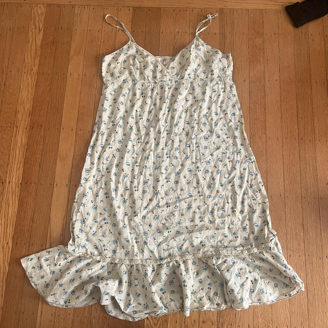 Free people #cottage #midi #slip summer Depop