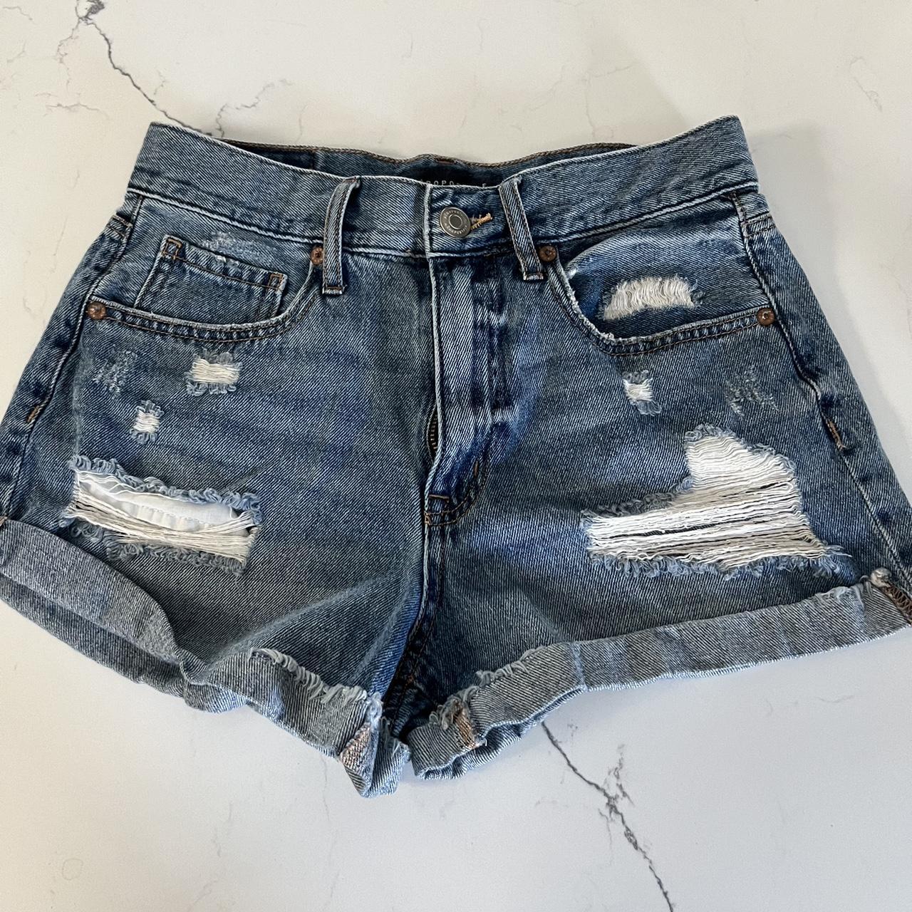 Aeropostale Women's Blue Shorts | Depop