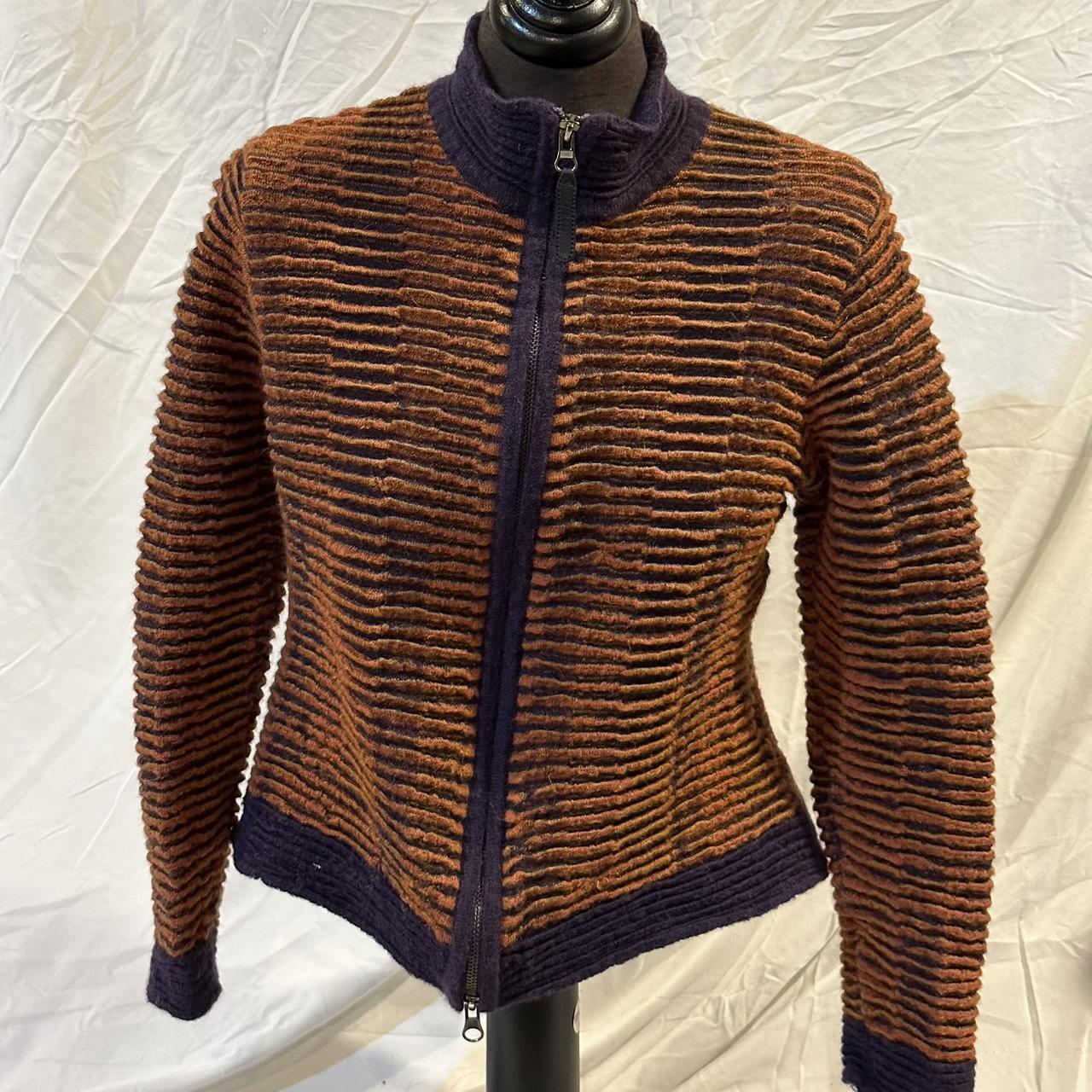 Alpha Studio Women's Orange and Purple Jacket