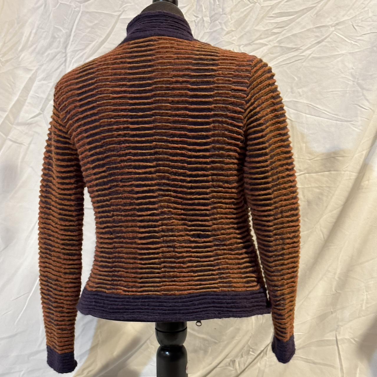 Alpha Studio Women's Orange and Purple Jacket (2)