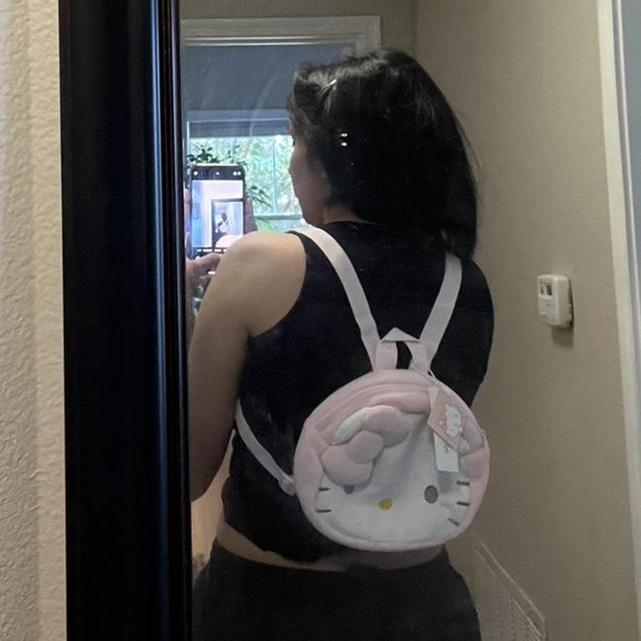 Mall goth inspired hello kitty backpack—> available on depop or dm to  purchase✨💖 peep the details and her adorable dress💕 #Sanrio…