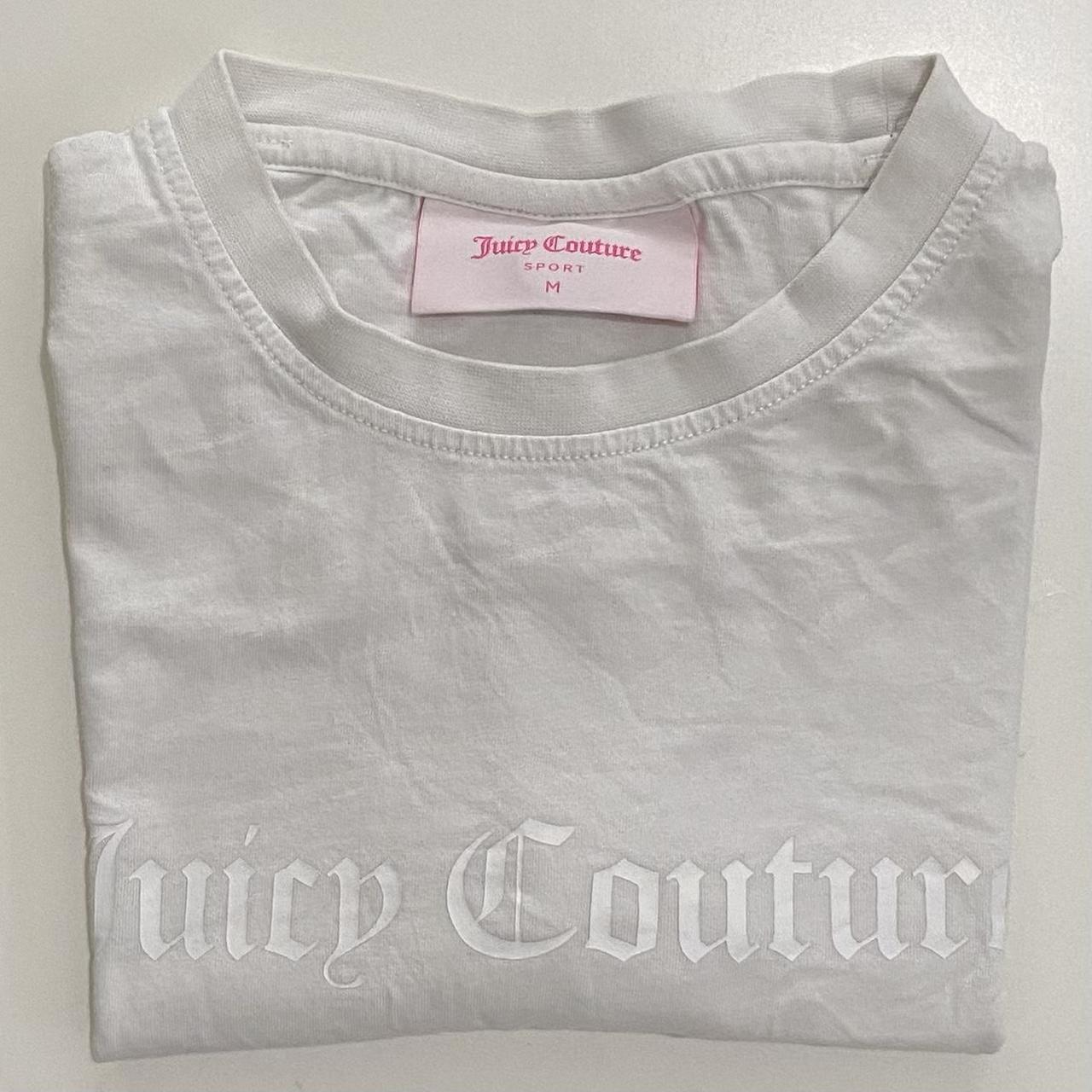Juicy Couture Women's White Crop-top | Depop