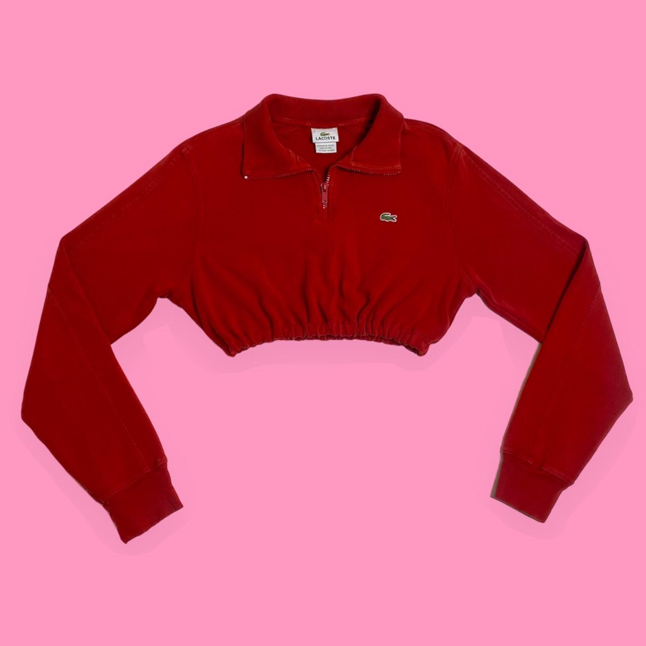 Red deals lacoste jumper