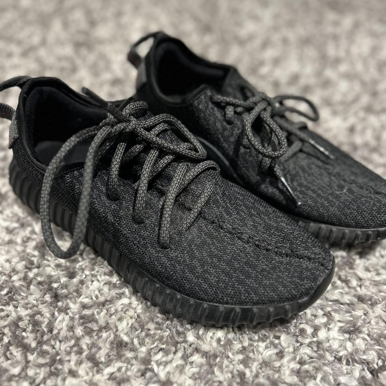 Womens black hot sale yeezy trainers