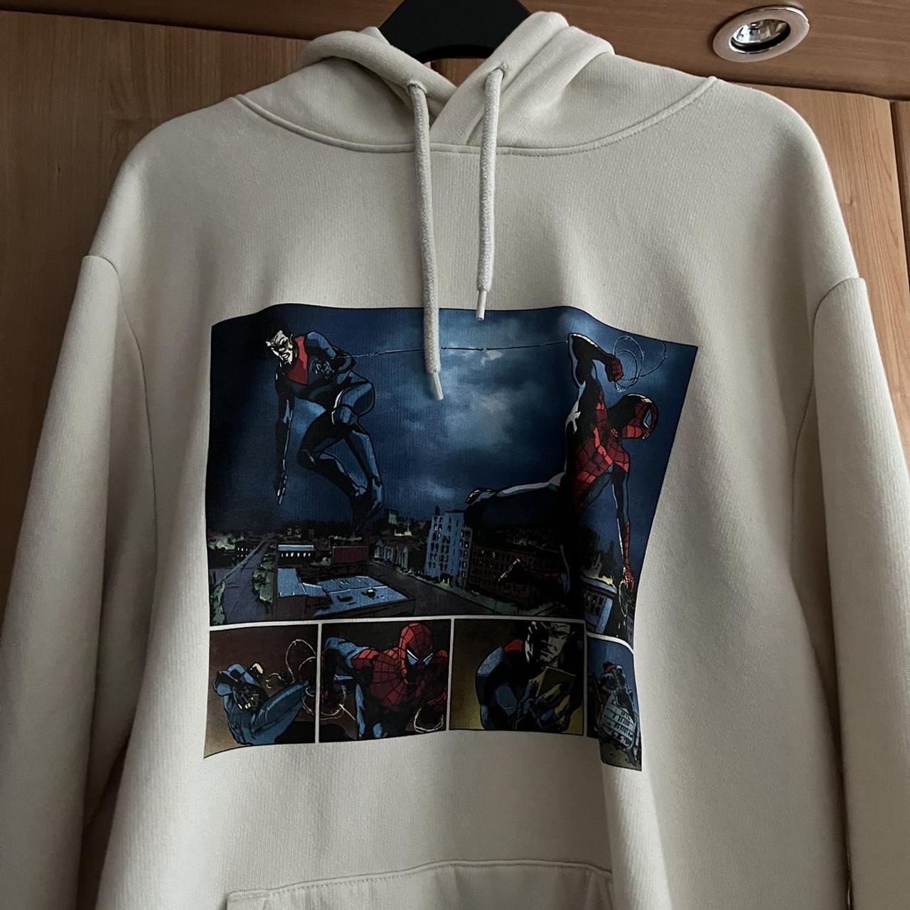 H&M Men's Cream Hoodie Depop