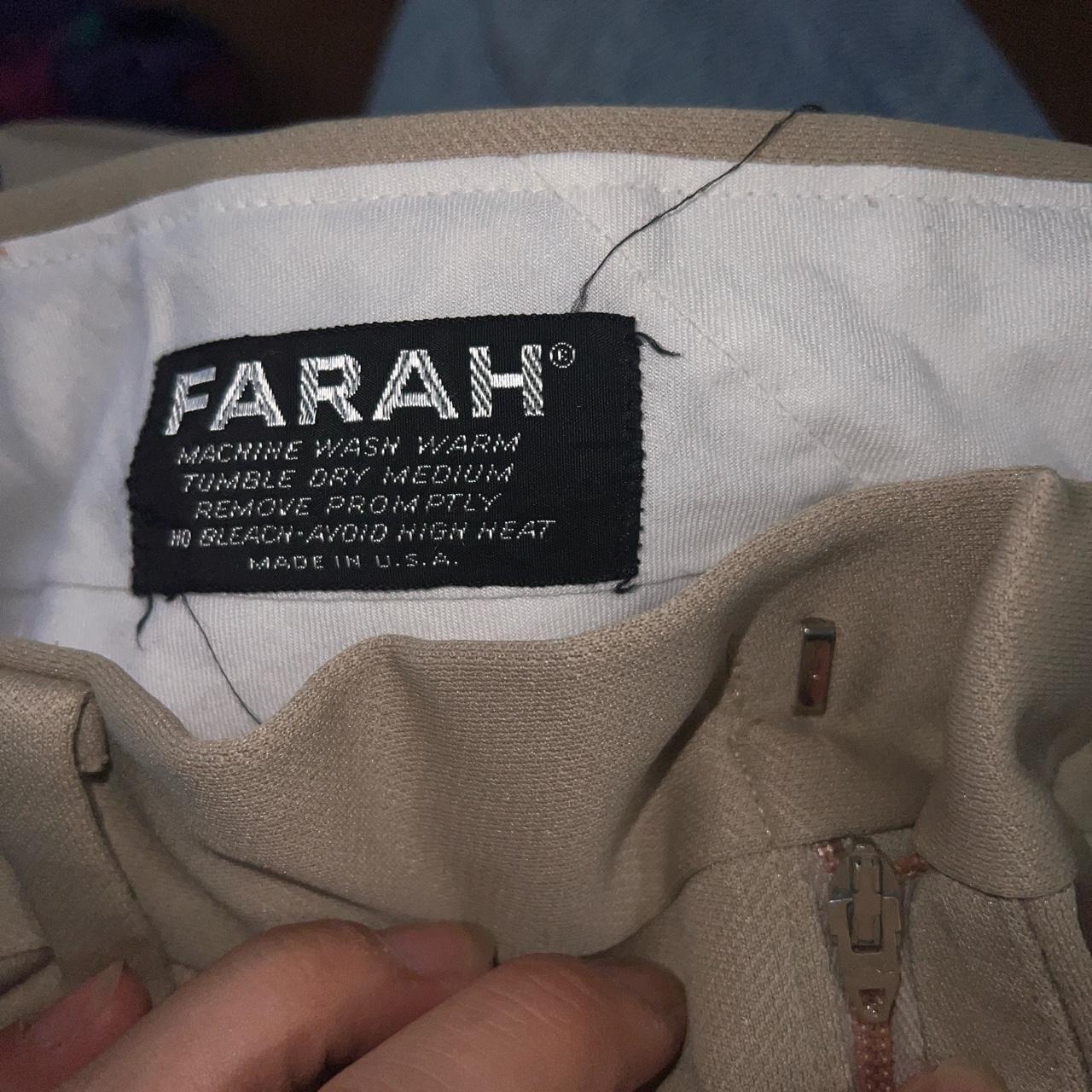 Farah Men's Khaki and Tan Trousers (4)