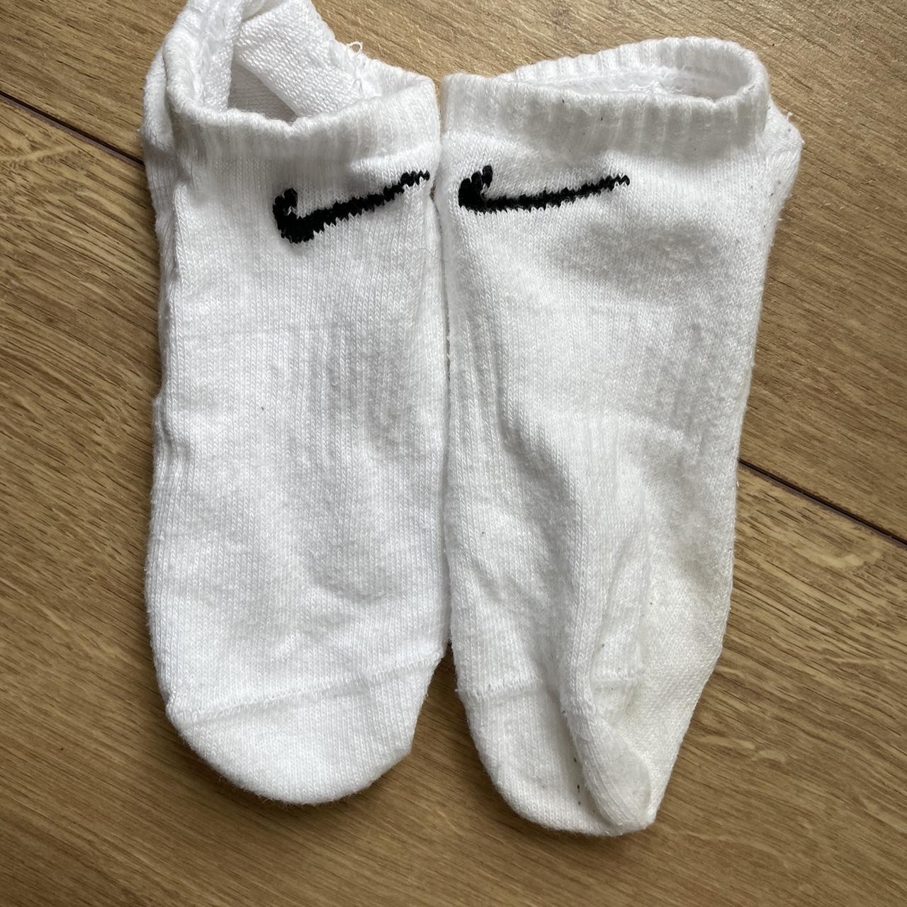 Nike Socks, short, white, size 34-38, gently worn,... - Depop