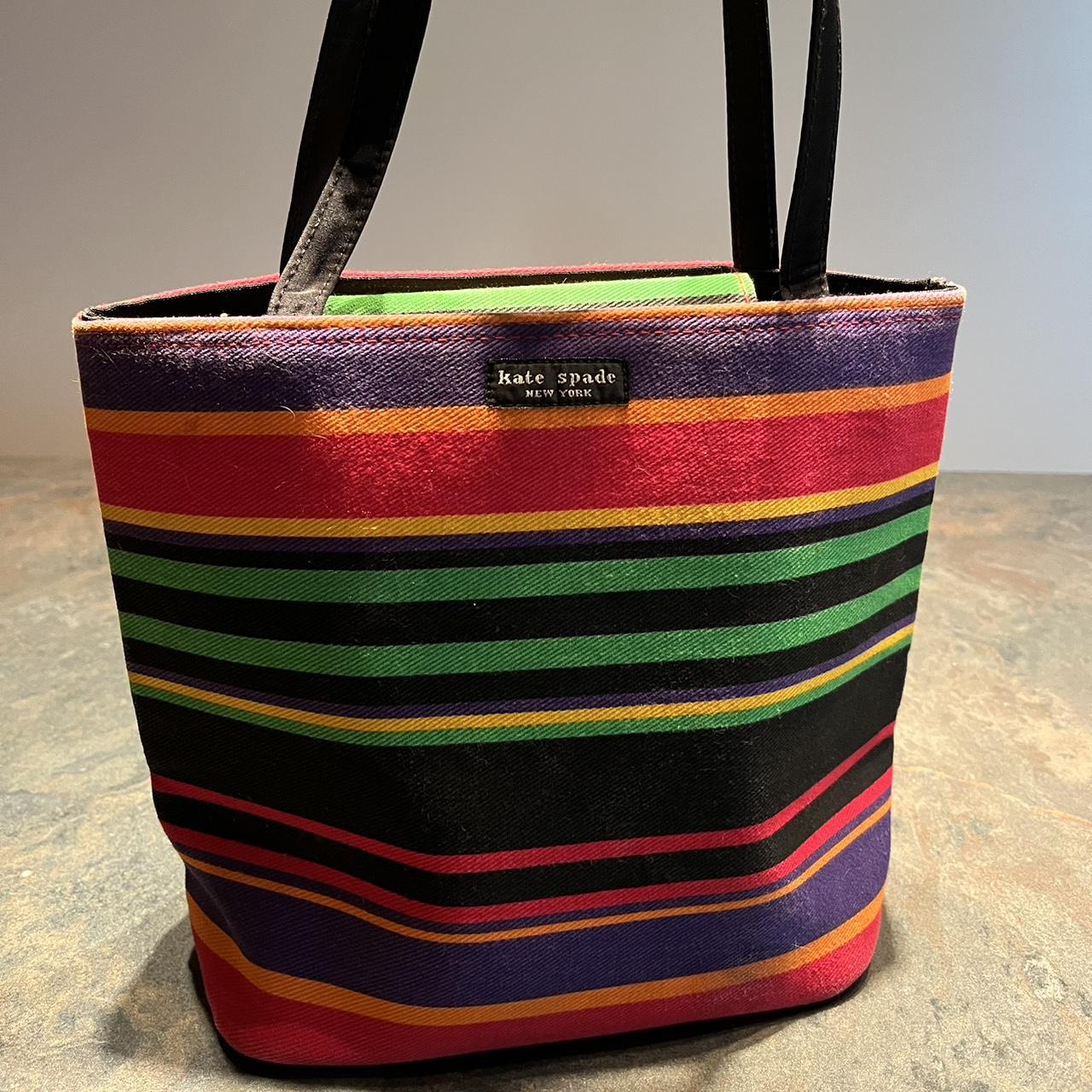 Kate Spade Striped Handbag, Magnetic Closure – Posh Consignment Shoppe