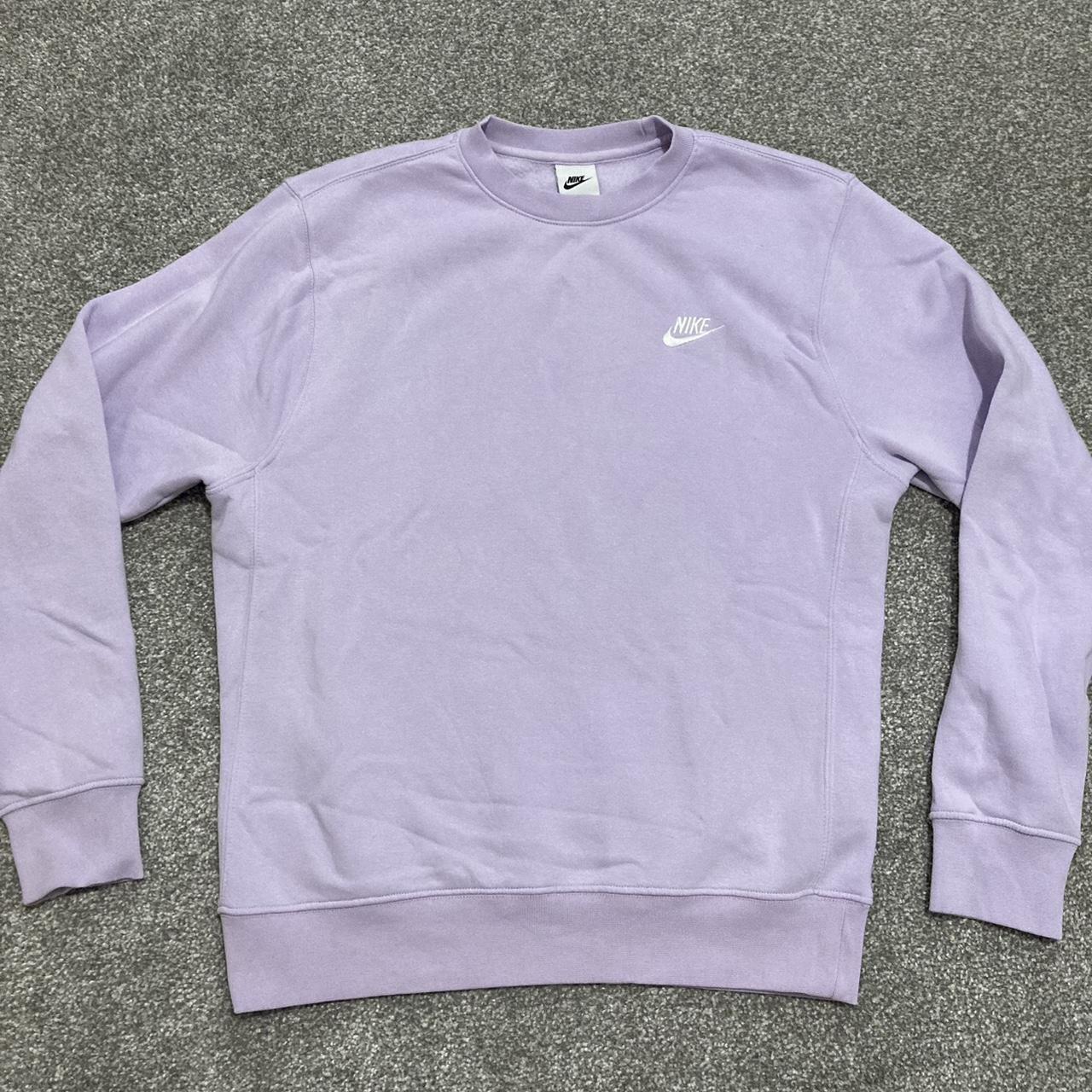Nike Lilac Sweatshirt Condition - Excellent,... - Depop